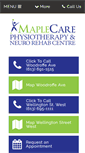 Mobile Screenshot of maplecarephysiotherapy.com